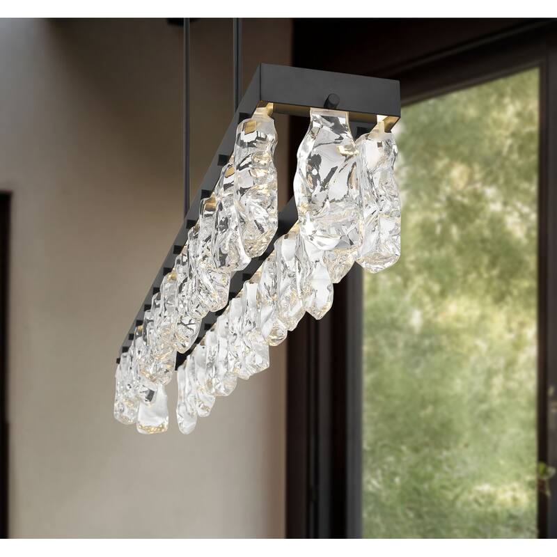 Kovacs P1498-L Artic Glacier 48" Wide LED Crystal Linear Chandelier