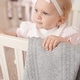 preview thumbnail 3 of 2, Gray Knit Blanket