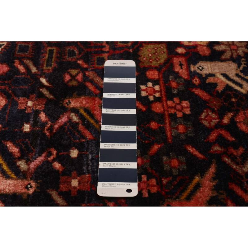 ECARPETGALLERY Hand-knotted Andelz Navy Wool Rug - 4'8 x 9'11