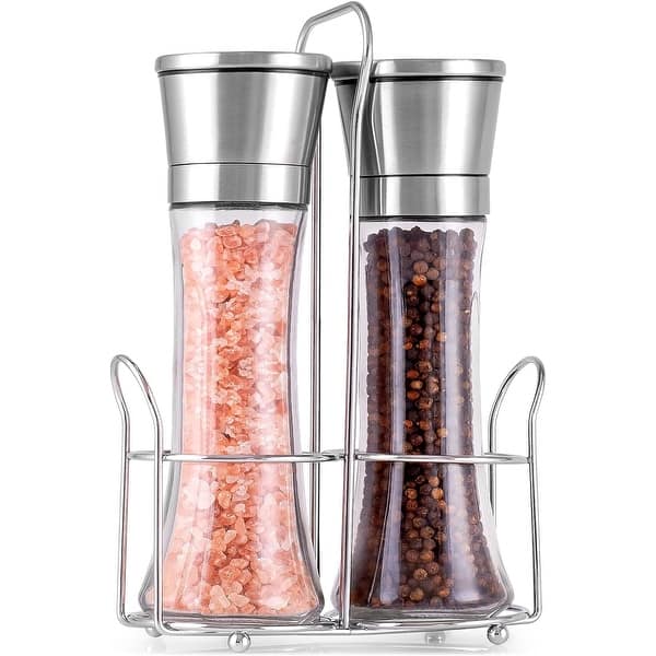 Zulay Kitchen Stainless Steel Large Salt and Pepper Grinder Bed Bath