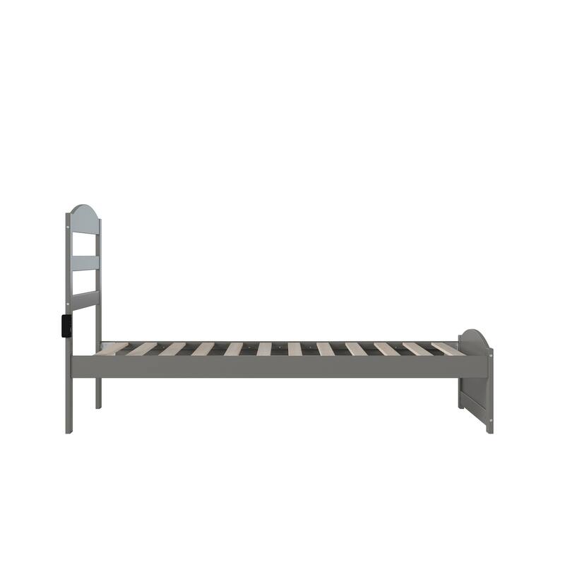 Warren Solid Wood Platform Bed with Footboard