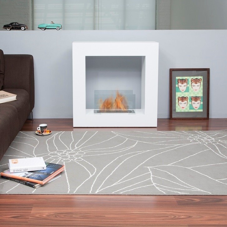 Shop Bio Blaze White Qube Liquid Fuel Fireplace Small Free