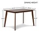 preview thumbnail 19 of 67, Morocco 5-pc Mid-Century Modern Upholstered Dining Set, by New Classic Furniture