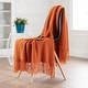 preview thumbnail 25 of 59, Chanasya Textured Knit Acrylic Throw Blanket With Tassels