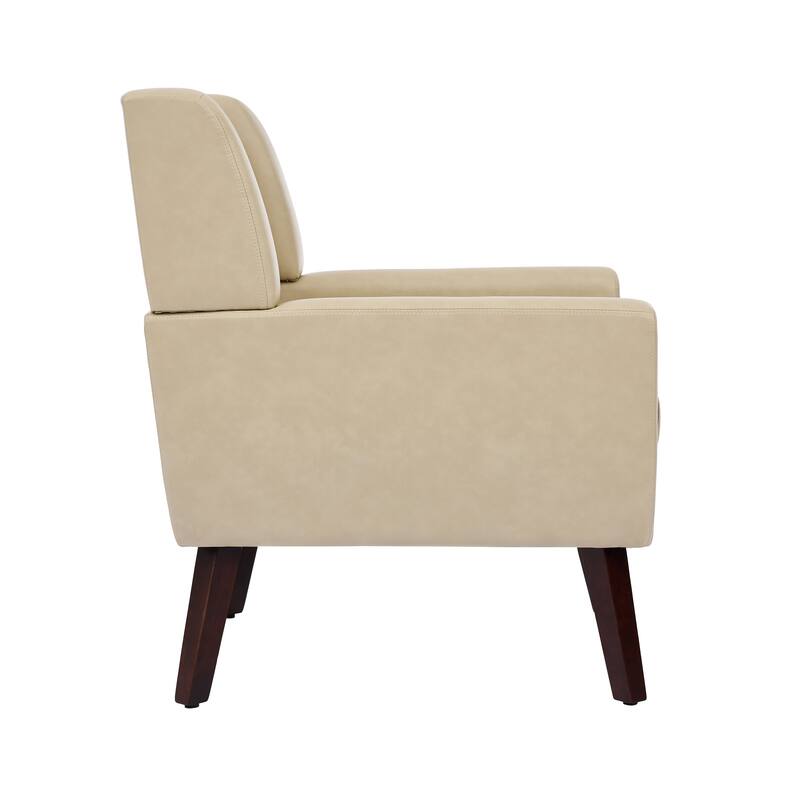 Tufted Arm Chair Upholstered Lounge Chair(Set of 2)
