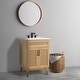 preview thumbnail 11 of 45, Javer Bohemian Rattan Freestanding 2-Shelf Bath Vanity Cabinet Base Only (Sink Basin not Included)