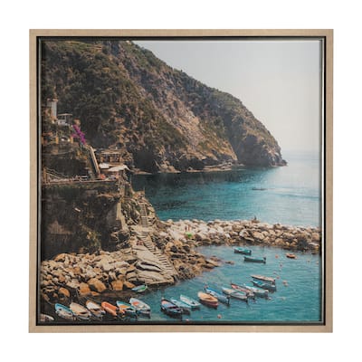 Cliffside View Framed Art Print