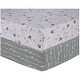 preview thumbnail 2 of 5, Mountain Cabin 2-Pack Microfiber Fitted Crib Sheet Set