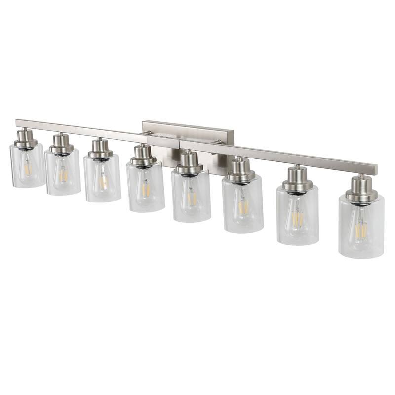 Bathroom Vanity Light With Clear Glass Shades For Vanity Mirror, Bathroom, Or Hallway