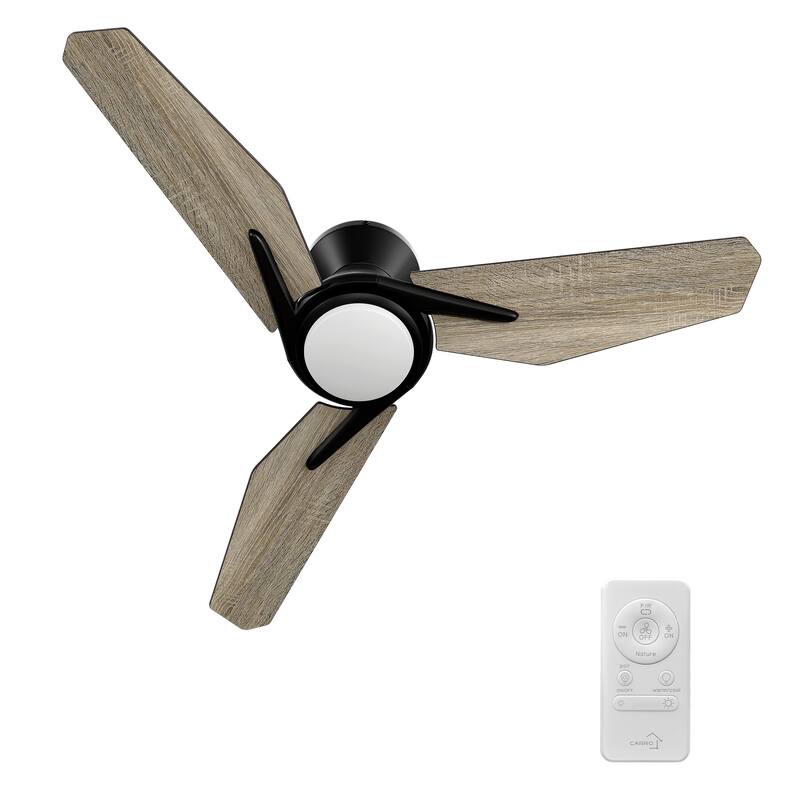 CARRO Liverpool 44-inch Indoor Ceiling Fan with Dimmable LED Light and Remote - N/A