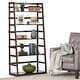 preview thumbnail 21 of 36, WYNDENHALL Normandy SOLID WOOD 63 inch x 30 inch Transitional Ladder Shelf Bookcase - 30"w x 15.9"d x 63"h Brunette Brown