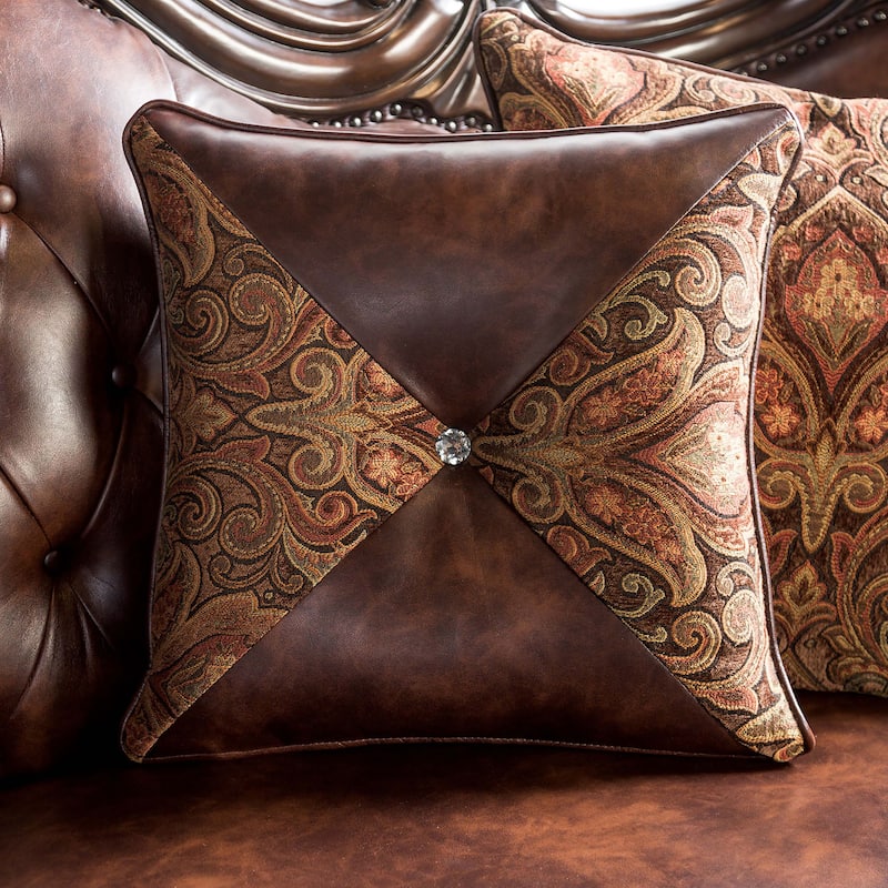 Furniture of America Wasing Traditional 2-Piece Formal Tufted Back Sofa and Loveseat Set
