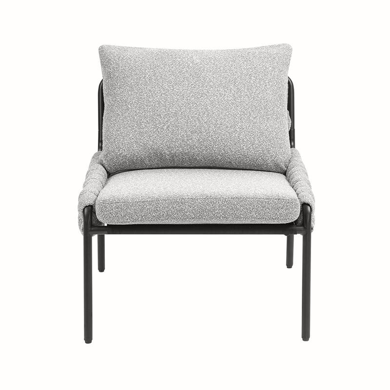 Braided Upholstery Metal Frame Chair