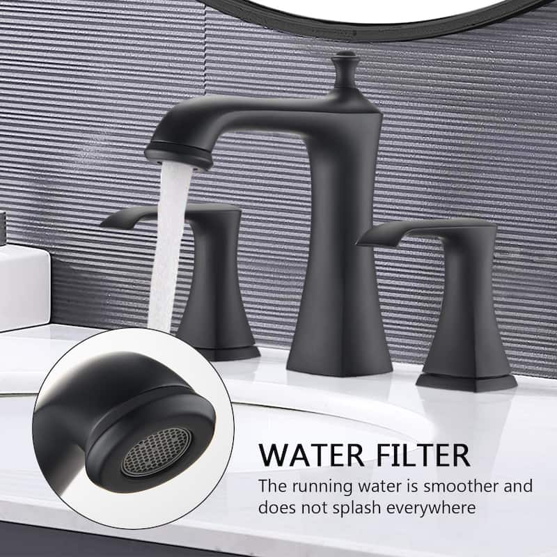 BATHLET 2 Handles 3 Holes Bathroom Sink Faucet