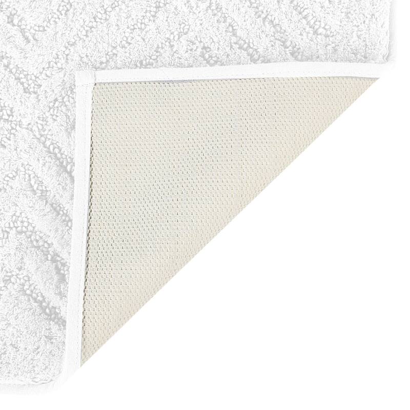 Better Trends Bath Rug 100% Cotton Tufted Soft & Plush Water Absorbent Bathroom Rugs for Shower, Sink Bath Mats Trier Collection