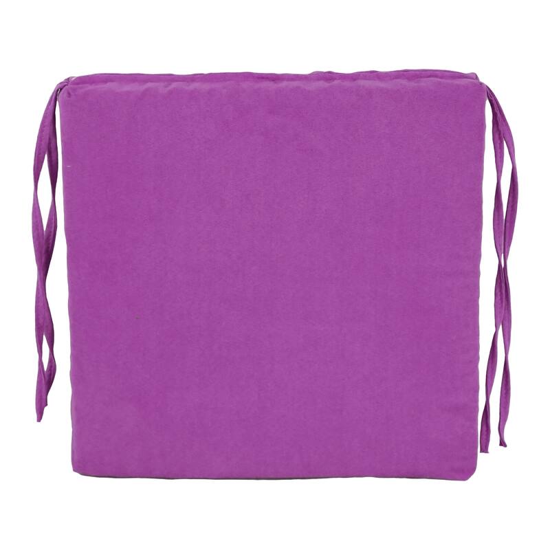 16-inch Square Indoor Microsuede Chair Cushions (Set of 2 or 4) - 16 x 16