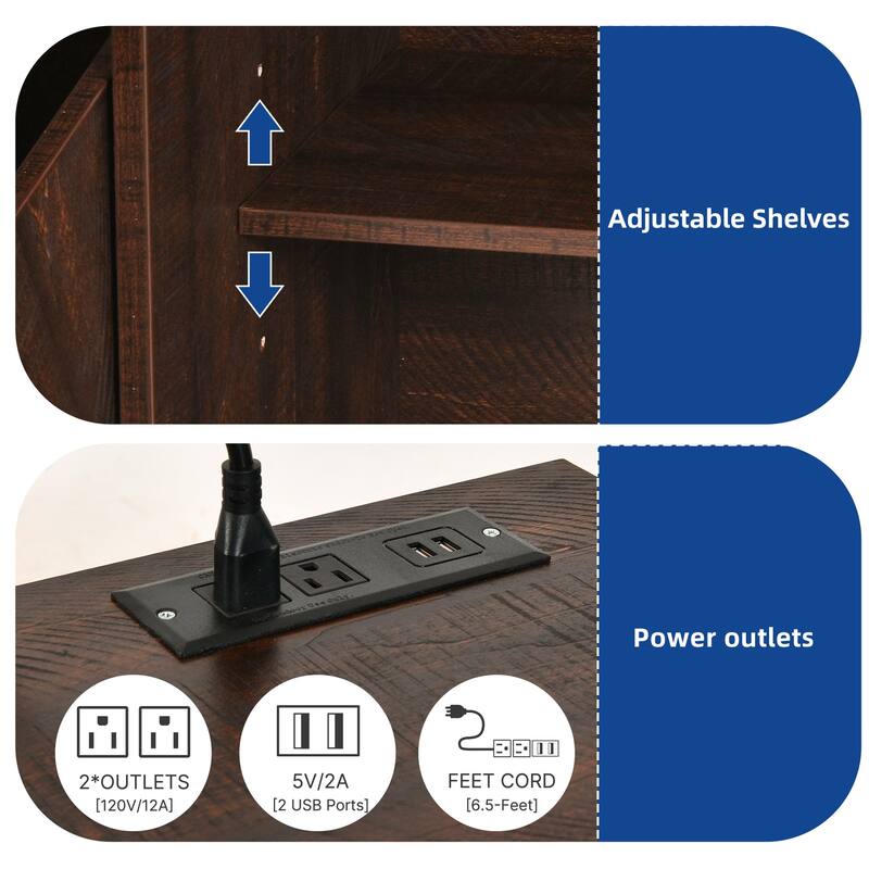 Double Tilt Out Trash Cabinet Kitchen Island with Storage