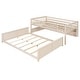 preview thumbnail 6 of 36, Convertible Bunk Bed with LED Storage Wall & Pegboard by Harper&Bright Designs