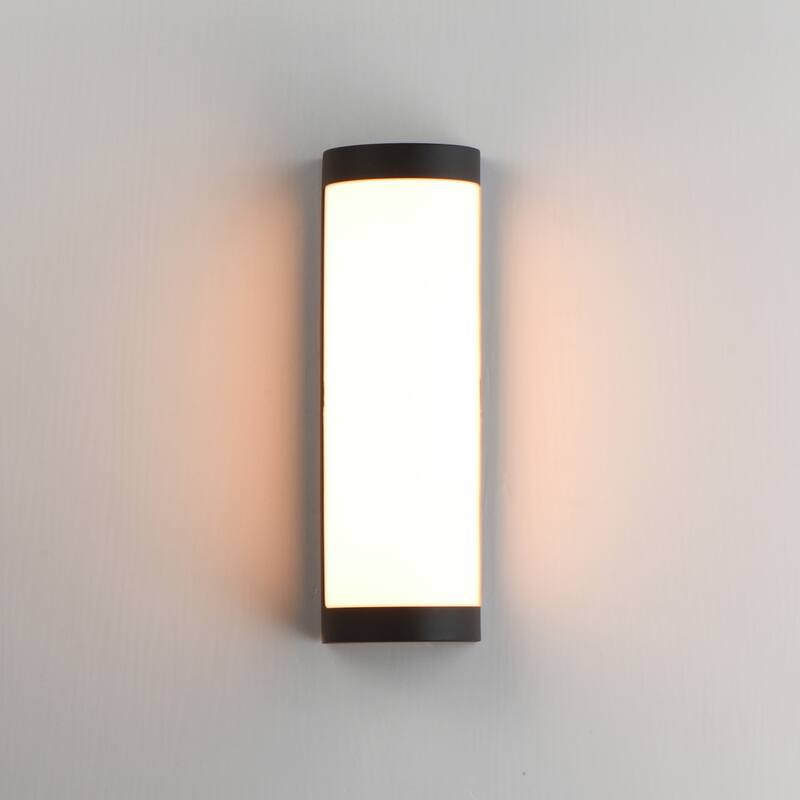 Maxim 55512WT Halfpipe 2 Light 15" Tall ADA Compliant LED Outdoor Wall