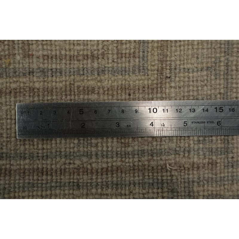 Hand Knotted Oriental 100% Wool Carpet Transitional All-Over Greys & Charcoal Khotan Area Rug - 10' 1'' X 8' 2''