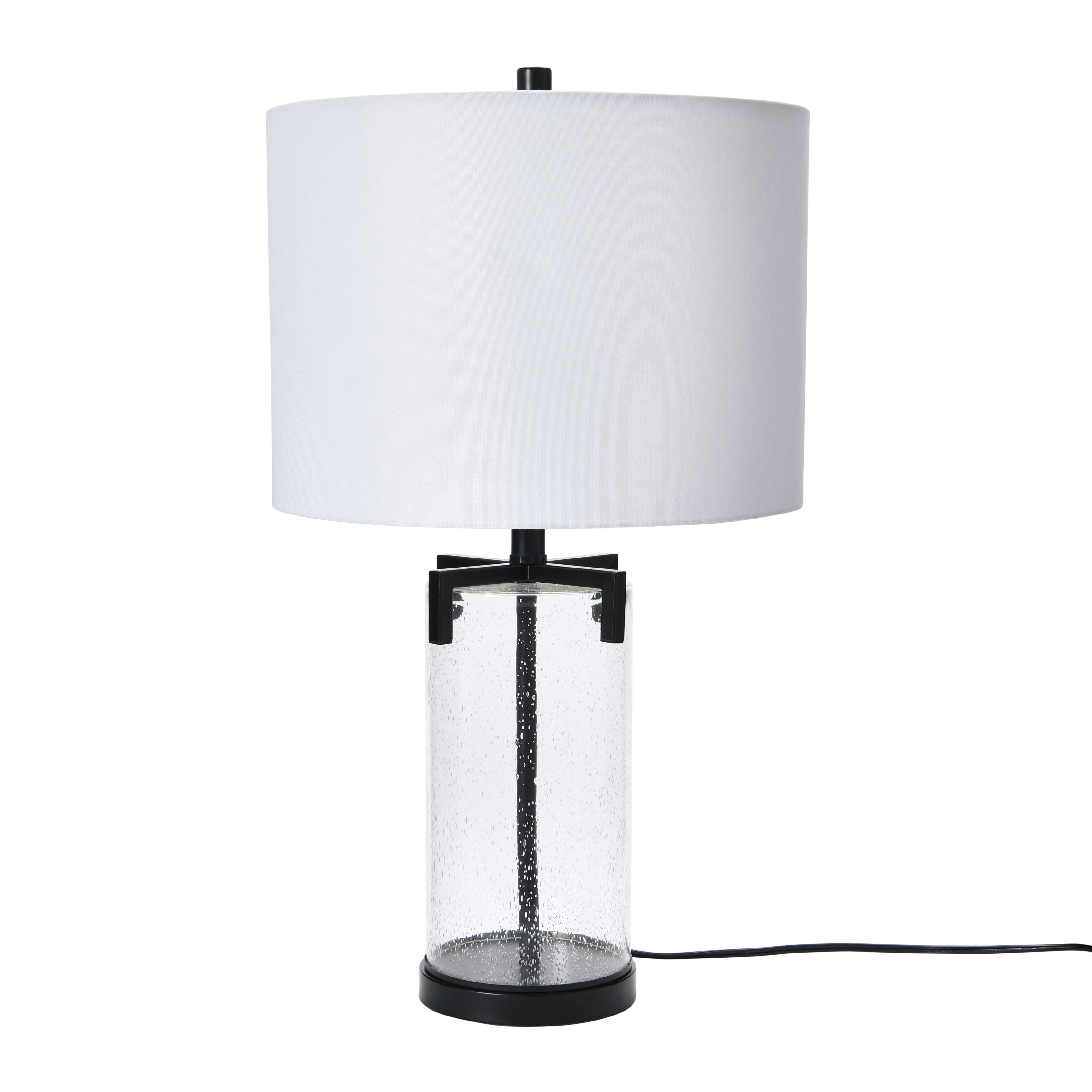 Metal and store glass table lamps