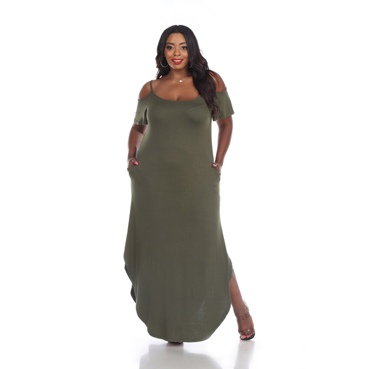 plus size flowing maxi dress