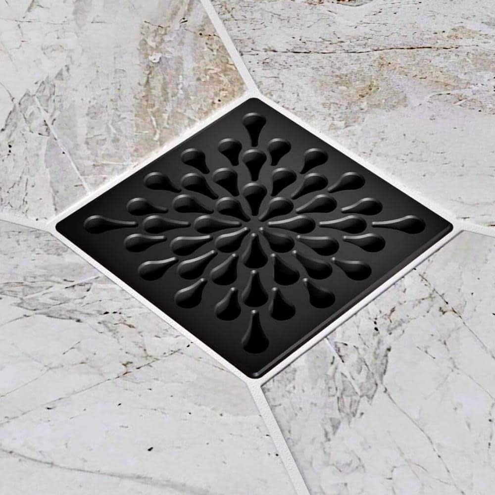 Ebbe America E4805-MB SPLASH - Matte Black - Unique Drain Cover