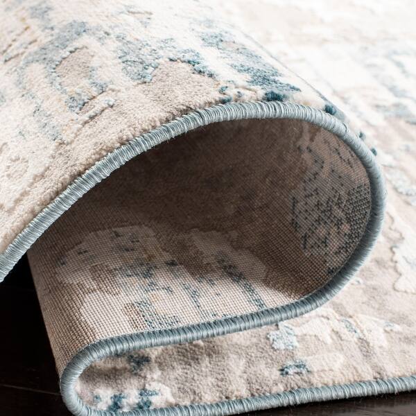 Shop Safavieh Vogue Modern Contemporary Abstract Cream Teal Rug