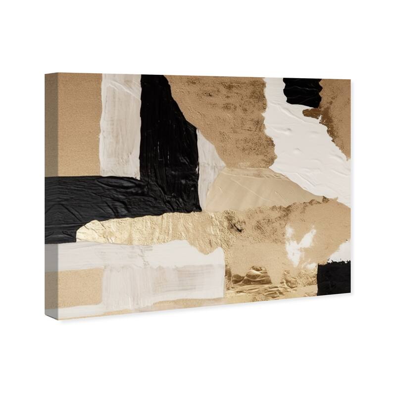 Wynwood Studio Canvas Abstract Glam Visual Textures Gold and Metallic Gold Glam Wall Art Canvas Print