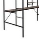 preview thumbnail 7 of 5, Twin Metal Loft Bed with Desk & Shelves