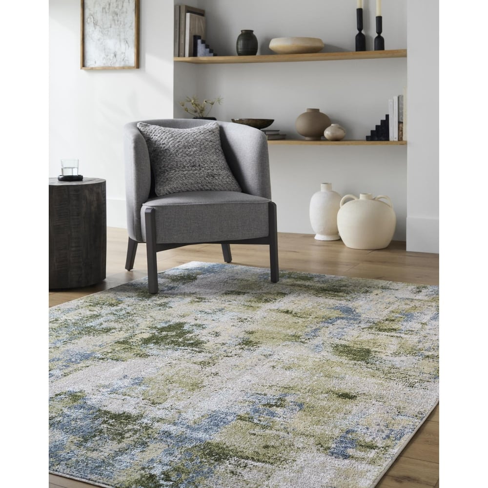 Livabliss Lillian Modern & Contemporary Abstract Indoor/Outdoor Area Rug