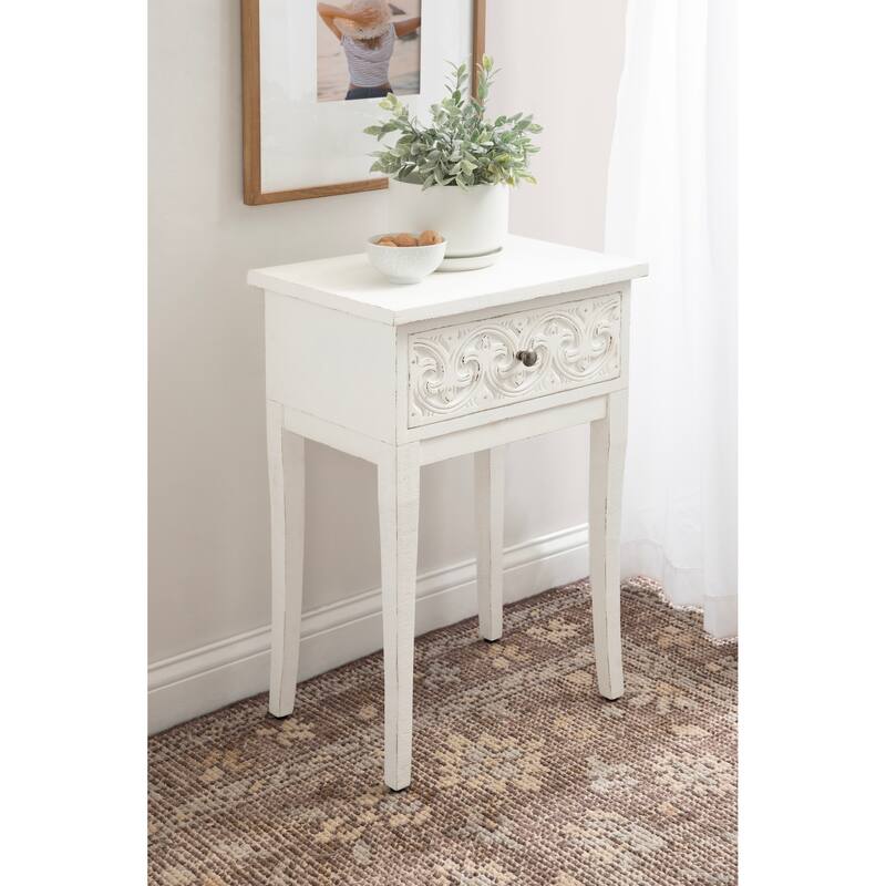 Kate and Laurel Cassetta Wood Side Table