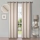 preview thumbnail 51 of 68, Superior Shimmer Washable Room Darkening Curtains, Set of 2 Panels 42" x 63" - Ivory