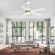 preview thumbnail 35 of 47, Airsurfer 52 in. Integrated LED Indoor Ceiling Fans with Light and Remote Control Included