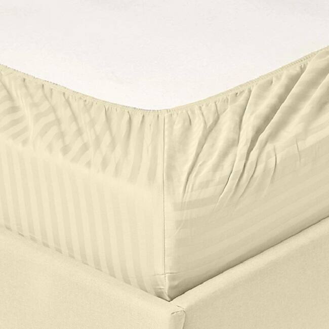 Striped 1200 TC Egyptian Cotton Deep Pocket Bed Sheet Set