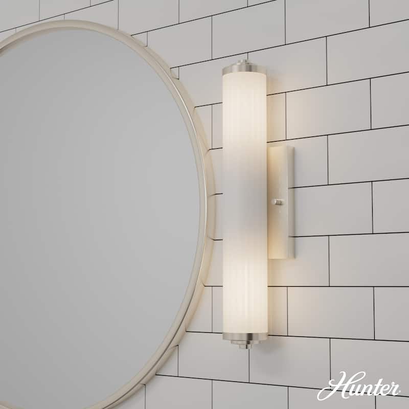 Hunter Holly Grove Bathroom Vanity Wall Light, Art or Shelf Light - Contemporary - Damp Rated!