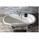 preview thumbnail 5 of 9, Kingston Brass Aqua Eden 72" Clawfoot Cast Iron Soaking Tub with