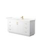 Option White, Gold Trim, Giotto Quartz Top