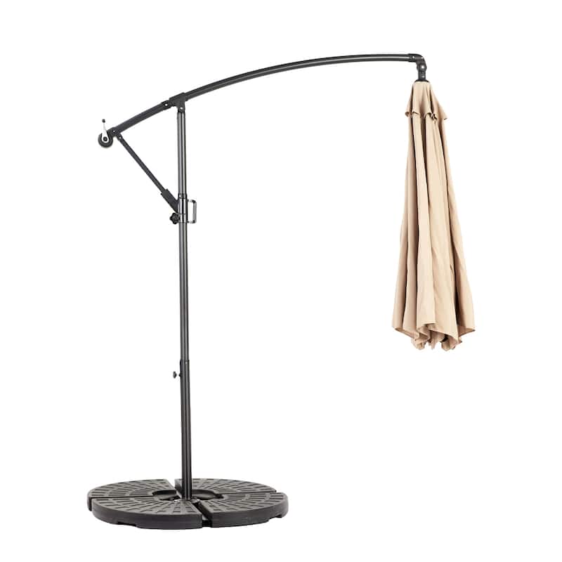 Topcraft 10ft Offset Hanging Market Patio Umbrella