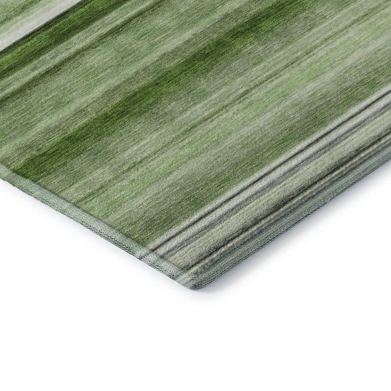 Premium Washable Super Soft Ombre Cabana Stripe Mayfield Rug