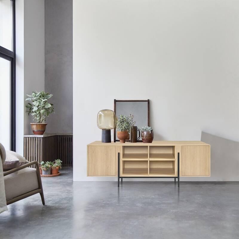 Mid Century Modern Wood TV Stand - Bed Bath & Beyond - 39502550