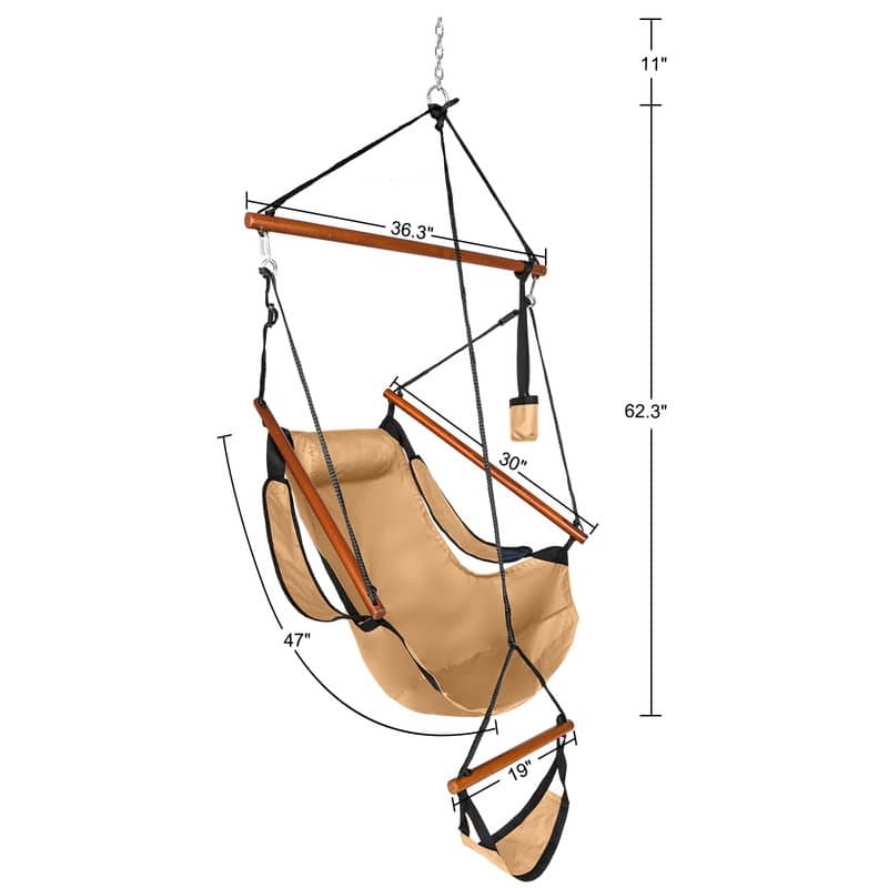Patio Oxford Cloth Hammock Chair Loading for 220 LBS