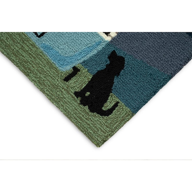 Liora Manne Frontporch Happy Camper Indoor/Outdoor Rug