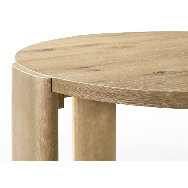 Bowen Oak Finish 47" Round Dining Table