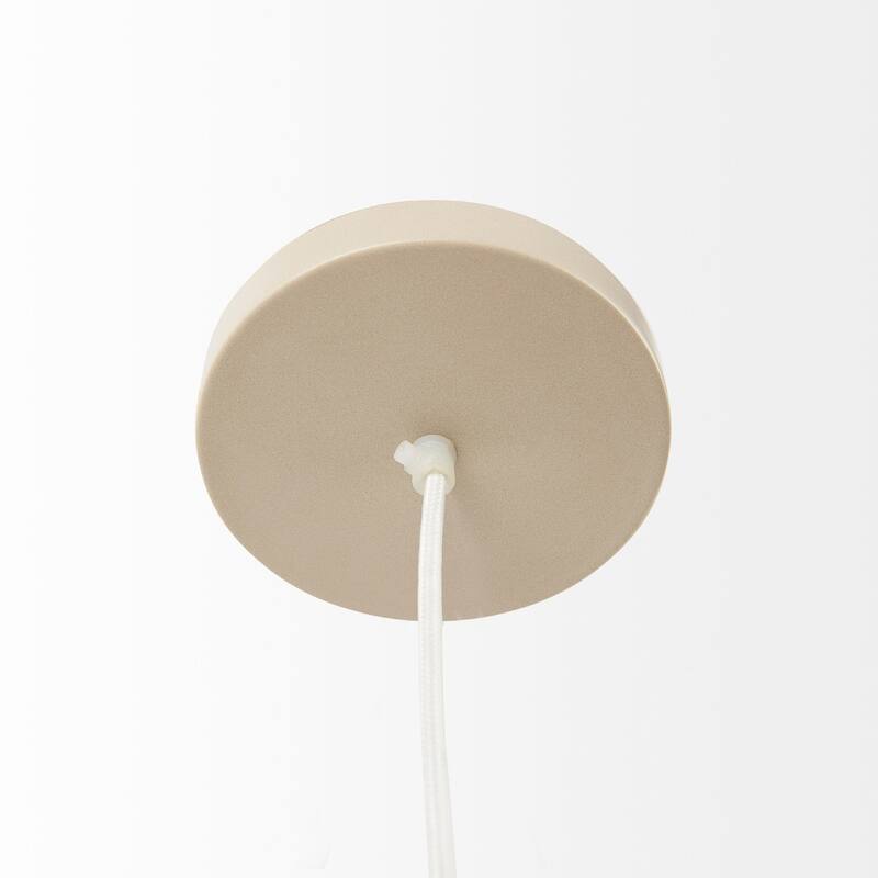 Aviario Light Brown Cane Cylindrical Pendant Light