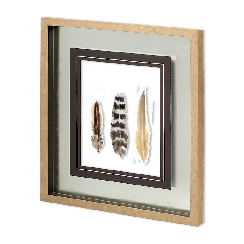 Watercolor Plumes II Framed Art Print