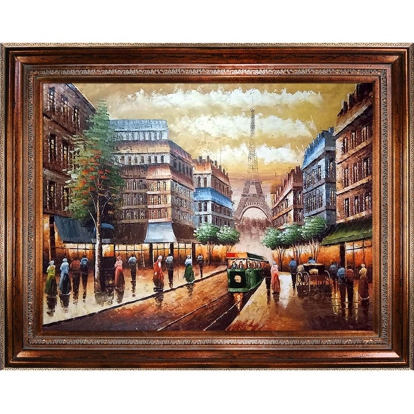 Buggy Ride Through Paris' Hand Painted Oil Reproduction