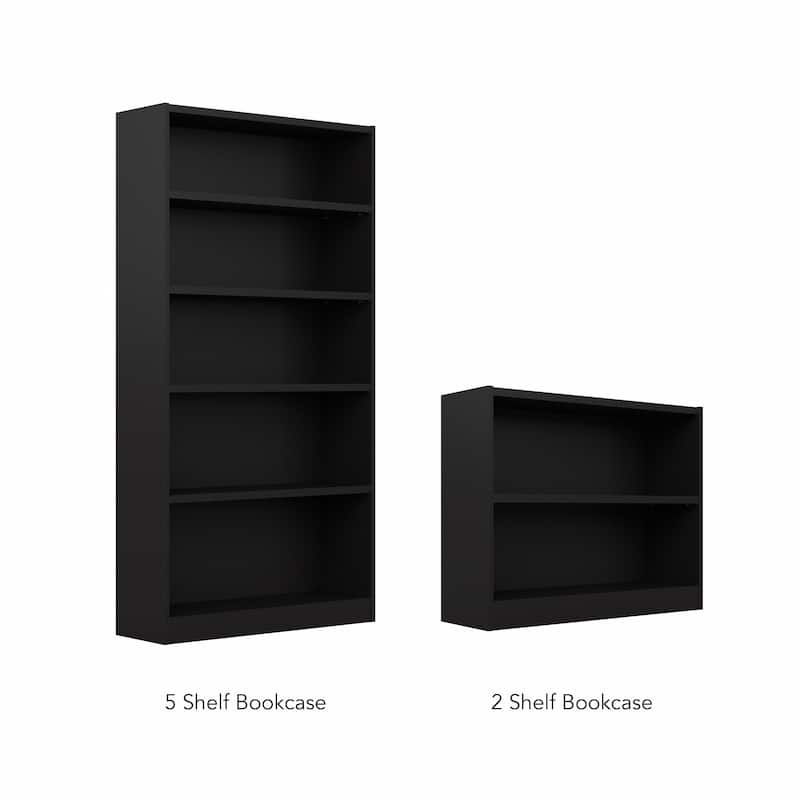 Universal Tall 5 Shelf Bookcase Storage by Bush Furniture