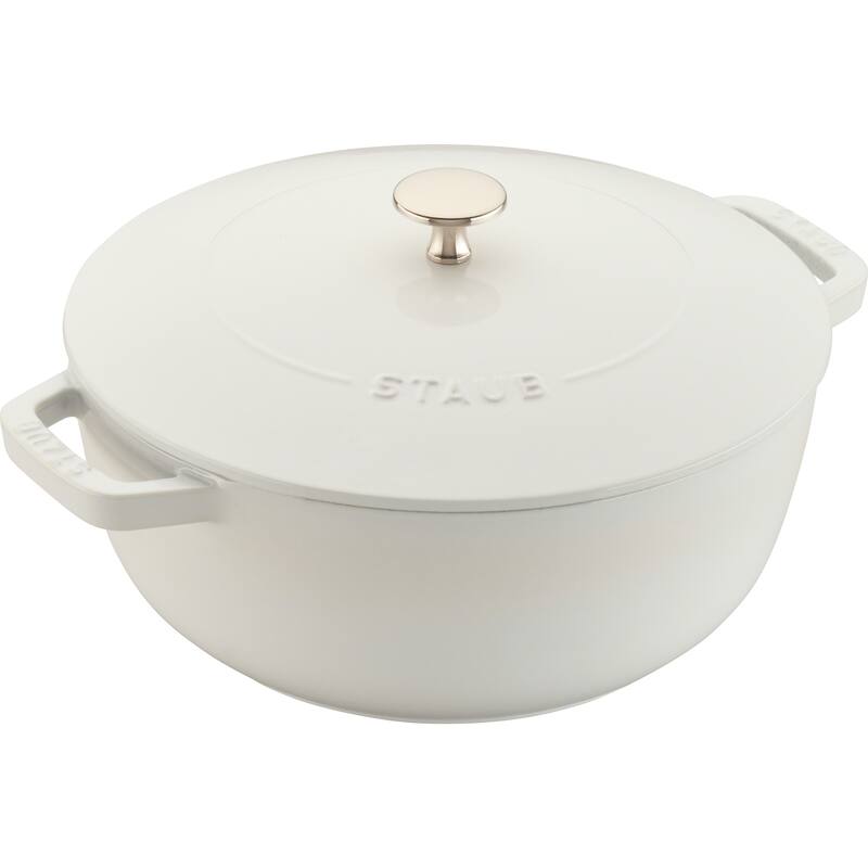 STAUB Cast Iron 3.75-qt Essential French Oven - White