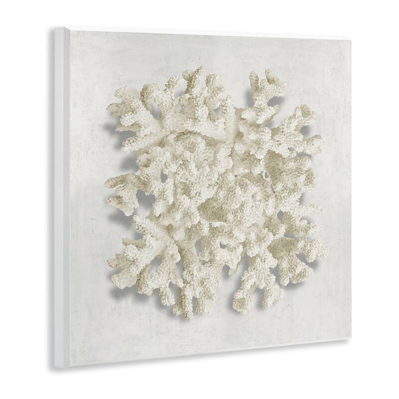 Stupell Aquatic Neutral Coral Wall Plaque Art Design By Caroline Kelly
